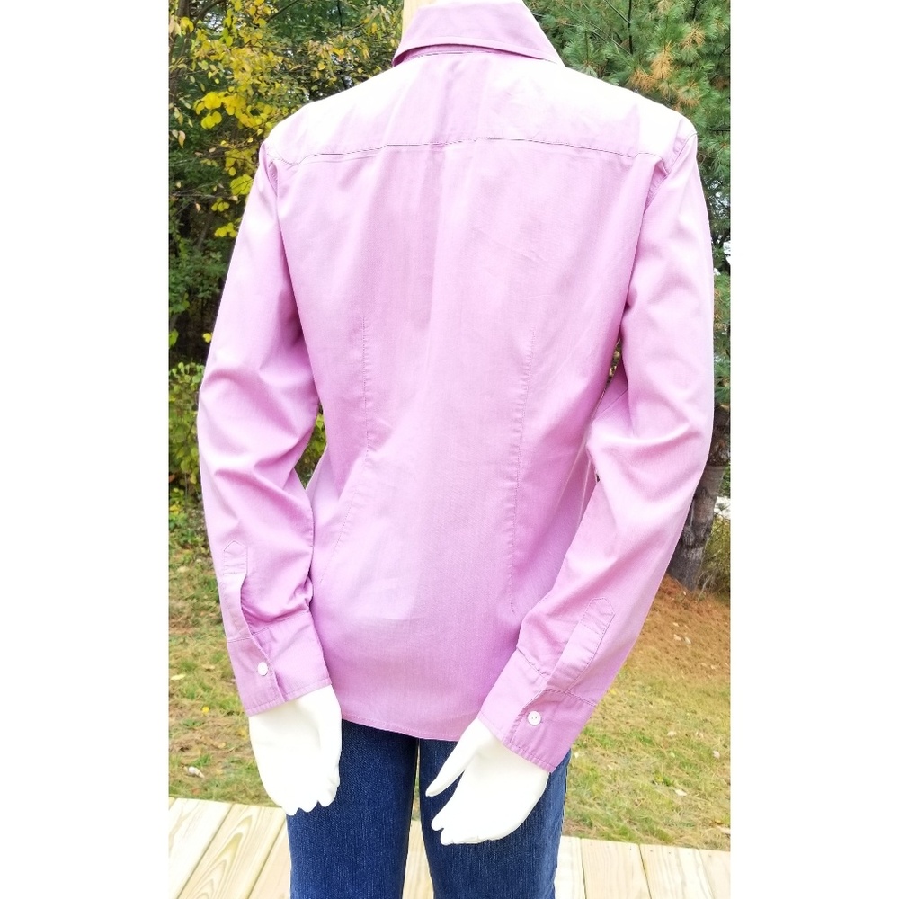 City Stretch Long Sleeves Button Down Blouse,  S - Picture 2 of 6